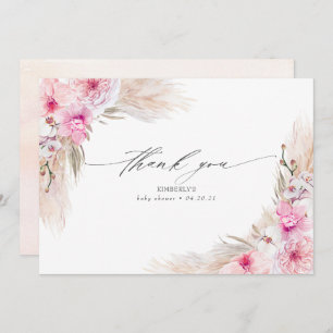 Rosa Orchids Pampas Gass Shower Tack