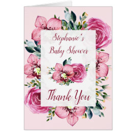 Rosa Orchids & Ro Baby Shower OBS Kort