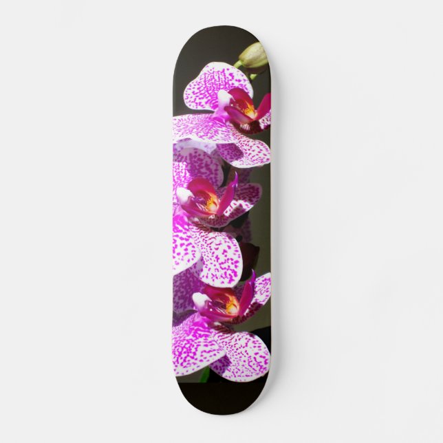 Rosa Orchids Skateboard Bräda 19,5 Cm (Framsida)