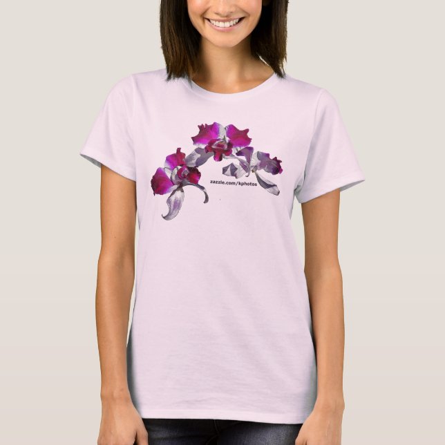 Rosa Orchids T Shirt (Framsida)