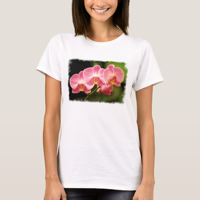 Rosa OrchidsT-tröja T-shirt (Framsida)