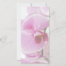 Rosa Orchidsympati/minnes- tackkort Tack Kort