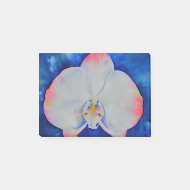 Rosa  orkidé post-it block (Framsida)