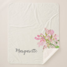 Rosa orkidéblommig design – Elegant botanisk konst