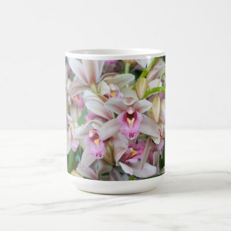 Rosa orkidéer kaffemugg