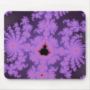 Rosa ormbunksblad Mousepad Musmatta