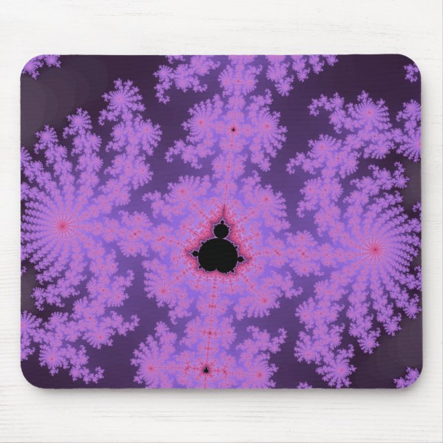 Rosa ormbunksblad Mousepad Musmatta (Framsidan)