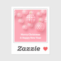 Rosa Ornament God jul och Gott nytt år