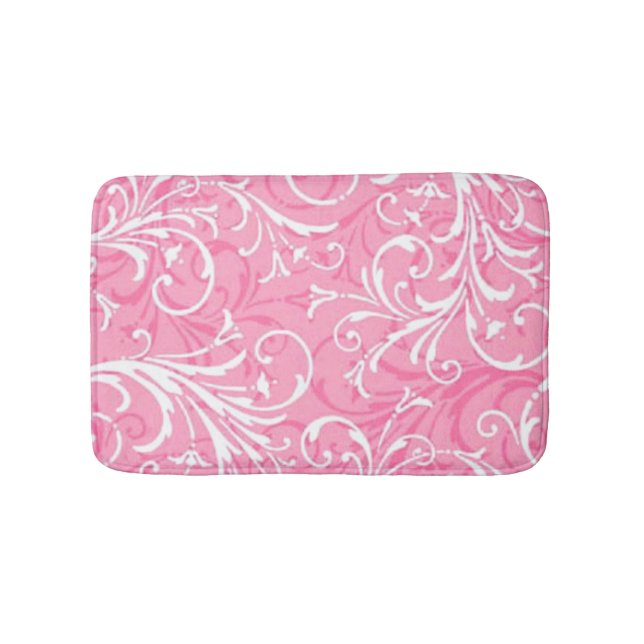 Rosa Ornamental Bath Mat Badrumsmatta (Framsidan)