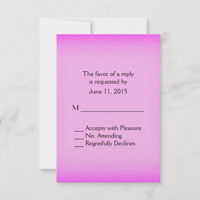 Rosa OSA av låga  Kort (Framsida)