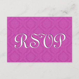 Rosa OSA Damask Wedding S216 Kort