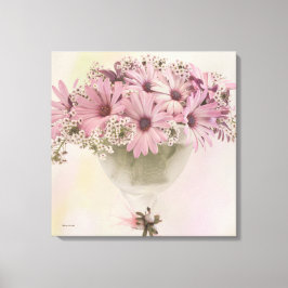 Rosa Osteospernum Canvastryck