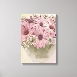 Rosa Osteospernum Canvastryck