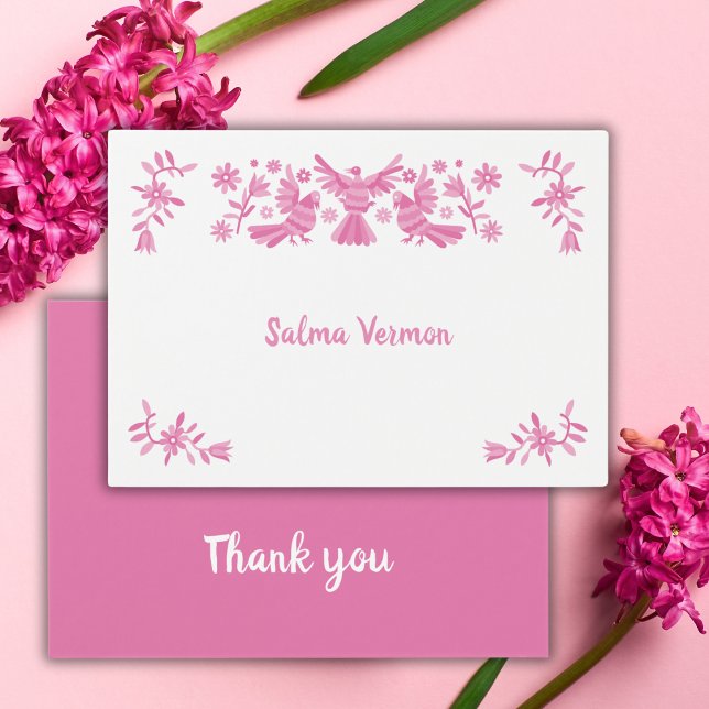 Rosa otomi, det är en flicka tack visitkort (Skapare uppladdad)