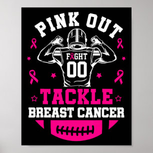 Rosa Out-Bekämpning av bröstcancer Medvetenhet ame Poster
