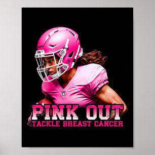 Rosa Out-Bekämpning av bröstcancer Medvetenhet ame Poster