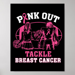 Rosa Out-Bekämpning av bröstcancer Medvetenhet ame Poster
