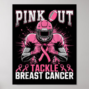 Rosa Out-Bekämpning av bröstcancer Medvetenhet ame Poster