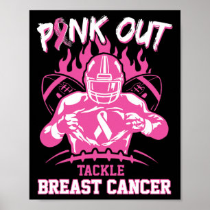 Rosa Out-Bekämpning av bröstcancer Medvetenhet ame Poster