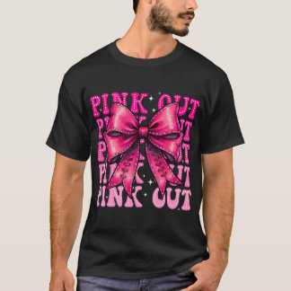 Rosa Out-Bekämpning av bröstcancer Medvetenhet Ame T Shirt