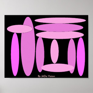 Rosa Ovaler Poster