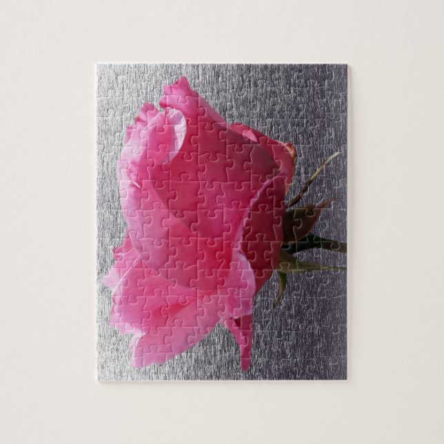 rosa över grått pussel (Vertikal)
