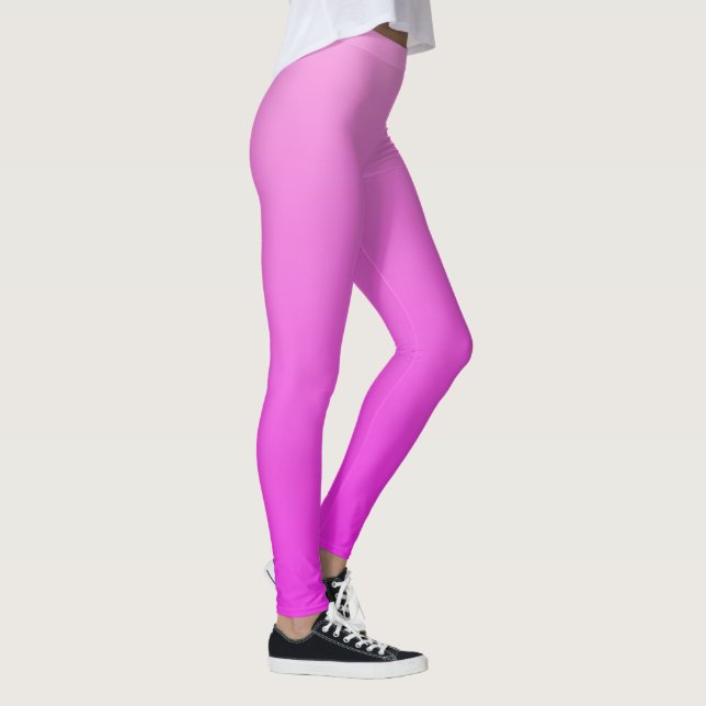 Rosa Övertoningslegeringar Leggings (Höger)