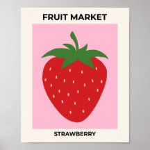 Rosa på frukt- och grönsaksmarknaden Jordgubbarsma