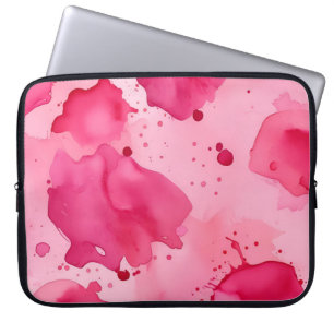 Rosa på rosa abstrakt laptop fodral