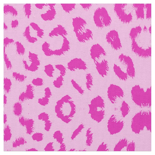 Rosa på rosa leopardtryck tyg (Närbild)