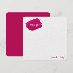 Rosa Paint Smear Tack Kort