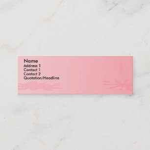 Rosa Paint Splat Mini Visitkort