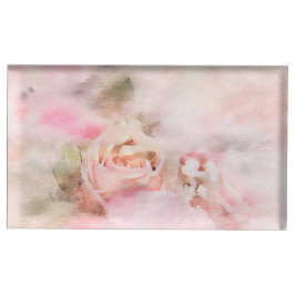 Rosa Painterly Ro Bord Place Card Holger Bordskorthållare