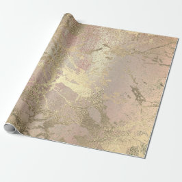 Rosa Painting Champaign Guld Marble Mint VIP Presentpapper
