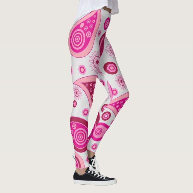 ROSA PAISLEY BOHEMIAN YOGA BYXOR LEGGINGS (Höger)