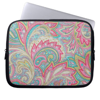 Rosa Paisley Laptop Fodral