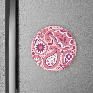 Rosa Paisley Magnet