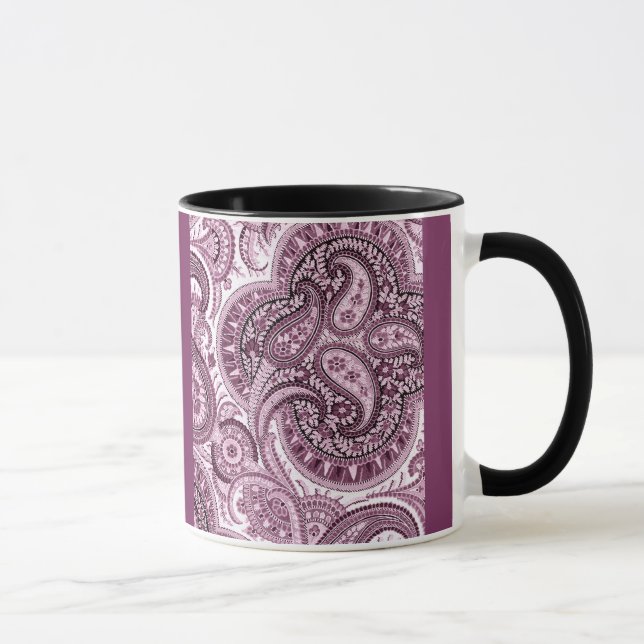 Rosa Paisley Mugg (Höger)