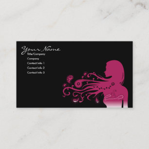 rosa paisley visitkort