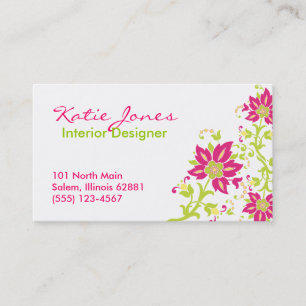 Rosa Paisley visitkort