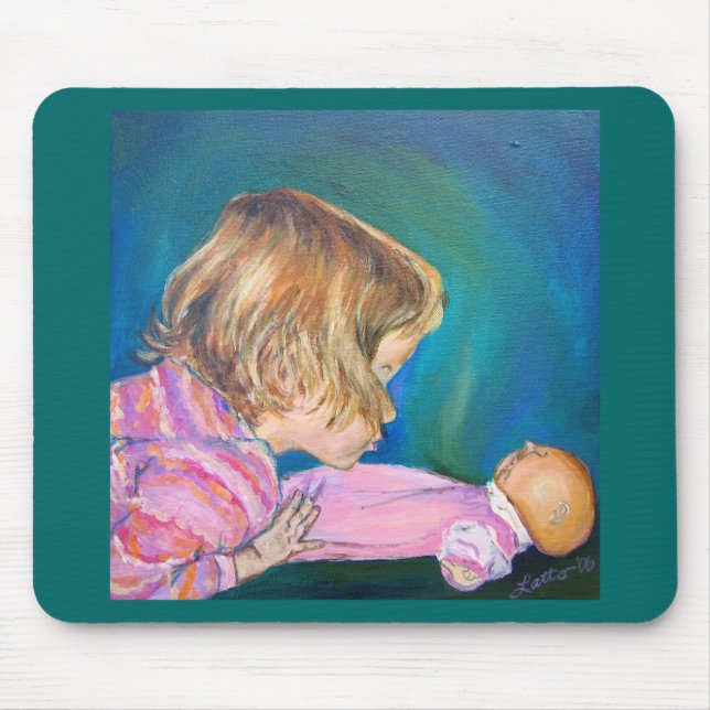 Rosa Pajamas Mousepad Musmatta (Framsidan)