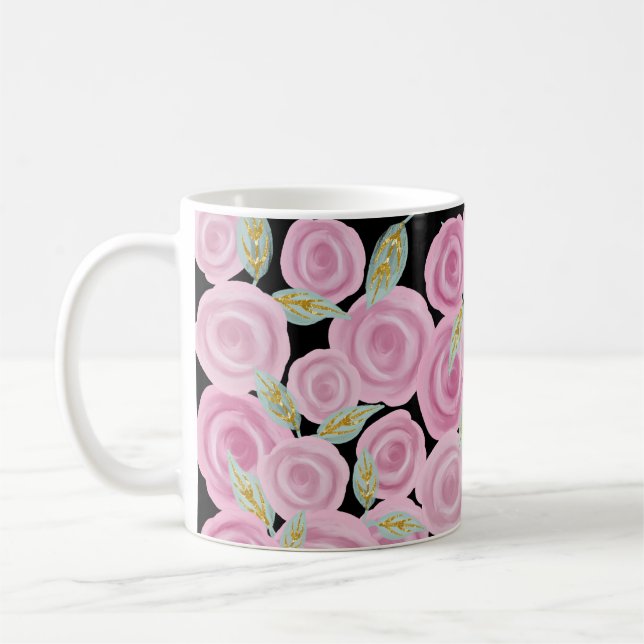 Rosa Paked Ro Kaffemugg (Vänster)