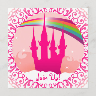 Rosa Palace Square-inbjudan Inbjudningar