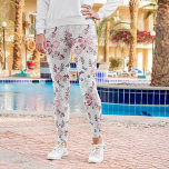 Rosa Palette William Morris Design Leggings<br><div class="desc">Rosa palettanpassning av en William Morris vintage blommigt tapet kallad "Persian",  1917,  Brooklyn Museum-samling.</div>