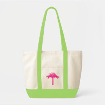 Rosa Palmträ Totebag