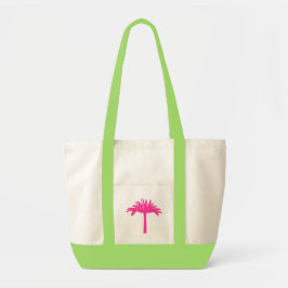 Rosa Palmträ Totebag Tygkasse