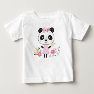 Rosa Panda Adsible Girly T-shirt
