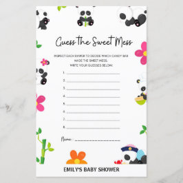 Rosa Panda Baby Shower-spel