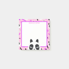 Rosa Panda Björn Lurendrejer Post-it Block