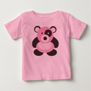 Rosa Pandabjörn för baby T-shirt